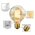 thumbnail image 4 of 220V E27 Home Decor Spiral/Stright Filament Safe Dimmable Warm Lights Edison Light Bulb Home Lighting Incandescent Bulbs Light Appliance G95 STRIGHT FILAMENT, 4 of 8