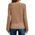 thumbnail image 6 of UVN Sweatshirts For women Long Sleeve Shirts Ladies Fall Crewneck Pullovers Casual Knit Tops, 6 of 8