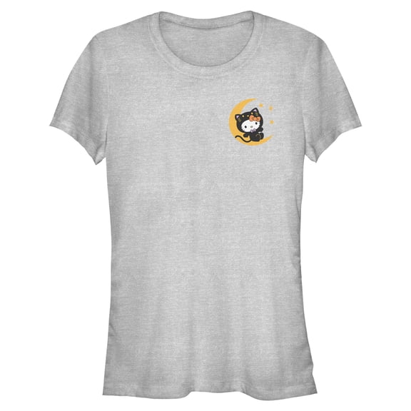Juniors Hello Kitty Black Cat Costume Party T Shirt
