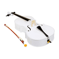 thumbnail image 3 of Tcbosik Full-Size Beginner Cello with Bag, 4/4, Acoustic Cello Kit with Bow, Rosin and Bridge, Adults String Musical Instruments, White, 3 of 10