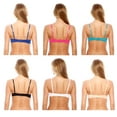 thumbnail image 3 of Just Intimates Tuxedo Bras for Women (Pack of 6), 3 of 3
