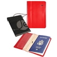 thumbnail image 4 of JAVOedge Red Wrap Around Passport Holder Case with Pockets for Boarding Passes, Cards, Documents, 4 of 4