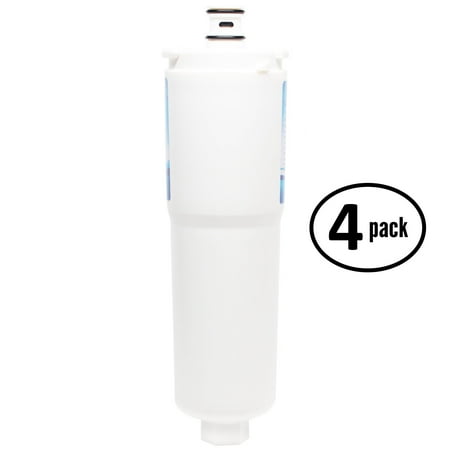 

4-Pack Replacement for Bosch Evolution 800 Series B20CS80SN Refrigerator Water Filter - Compatible with Bosch 640565 CS-52 Fridge Water Filter Cartridge - Denali Pure Brand