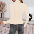 thumbnail image 4 of ZJXFGS Slim Fit Sweaters For Women Winter Long Sleeve Shirts For Women Business Casual Outfits For Women Lounge Tops For Women Lounge Shirts Women Heavy Sweatshirt Long Sleeve Shirts For Women L, 4 of 8