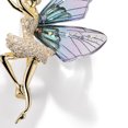 thumbnail image 3 of 1 broche de elfo de alas transparentes, mini broche de circonita con incrustaciones de ángel, accesorios para la ropa, suéter, chamarra, cuello, pin para mujer, 3 of 4