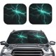 thumbnail image 2 of Balery Green Lightning Flash Parasol para parabrisas de coche de 2 piezas | Parasol plegable para parabrisas delantero de coche para la mayoría de sedanes-Small, 2 of 6