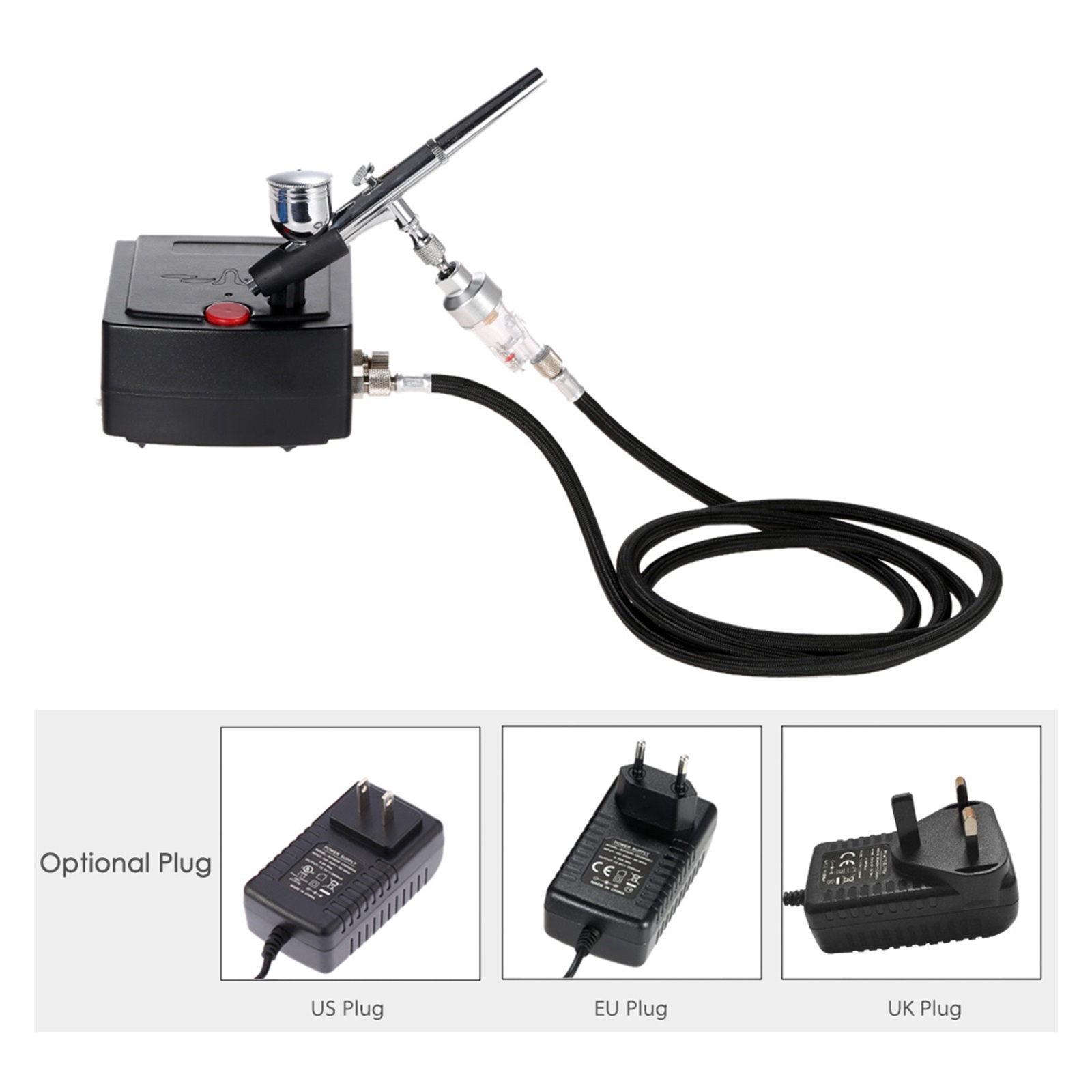 Dual Action Airbrush With Compressor Spray Gun For Tornado Sandblasting Gun Air Brush Car Tattoo Nail Paint Spray Gun ,Easy to Use