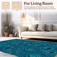 thumbnail image 2 of ODIKA 8'x10' Machine Washable Non-Slip Area Rug, Vivid Amidst Swirling Ocean Currents High Traffic Rug, Black, 315052, 2 of 7