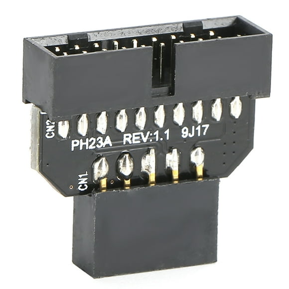 USB 2.0 to 3.0 Connector Adapter, Plug Adapter for Motherboard with USB 2.0 9Pin to USB 3.0 19P Patch Cord Connector