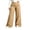 Khaki, variant on Plus Size Wide Leg Pants for Women Loose Fit Casual Trousers Stretchy Crossover High Waist Pants for Gym(Black,X-Large)