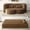 Camel, variant on 78" Full Size Floor Sofa, Folding Queen Sleeper Couch, Futon Loveseat Sofa, Plush Corduroy Foam-Filled Sleeper Couch Bed, Fold Mattress Bed for Living Room, Guest Use, Office, Apartment, Dark Grey