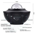 thumbnail image 3 of Proyector Led Lámpara De Cielo Estrellado Con Control Remoto, Proyector De Luz Nocturna Para Niños Con Música Bluetooth, Estrella Estrellada Luna Ola De Agua Efecto Estrella, 3 of 5