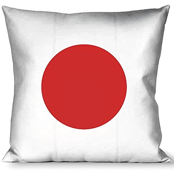 Buckle-Down Throw Pillow - Japan Flags