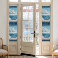 thumbnail image 3 of Window On The Ocean Window Privacy Film Wave Cloud Decorative Glass Window Film UV Blocking Static Cling Non-Adhesive Sticker Covering for Home Door 17.7 x 78.7 inches, 3 of 8
