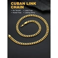thumbnail image 4 of Cuban Link Chain for Men Women Stainless Steel Curb Necklace, 7/9/12/15 MM Chunky Chain Silver/Gold/Black Mens Hip Hop Jewelry 18''-30'', 4 of 17