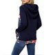 thumbnail image 4 of Sudadera con Capucha Floral Manga Larga Moda Casual Apariencia Atractiva Mujer S, 4 of 6