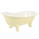 thumbnail image 1 of Cuencos de cerámica para postres con forma de bañera, cuencos para servir cereales, para helados, aperitivos, parfaits, 200 ml, color amarillo, 1 of 6
