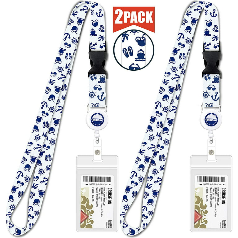 Cruise Lanyard for Ship Cards  2 Pack Cruise Lanyards with ID