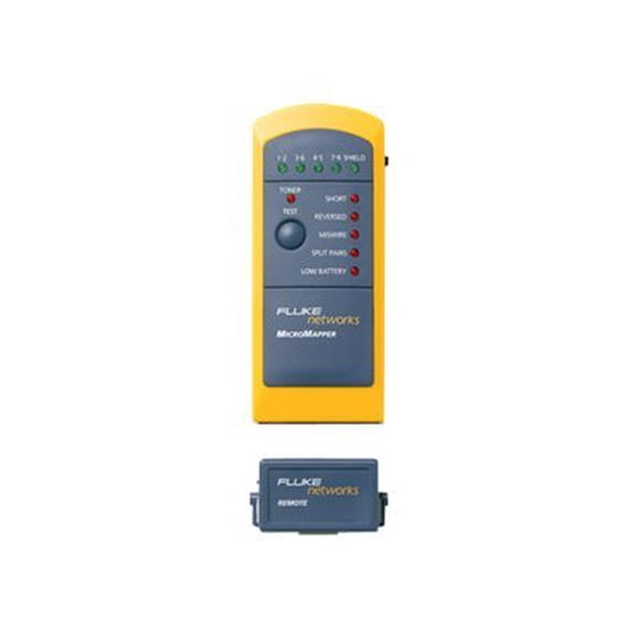 Fluke Networks MicroMapper Network Tester Ethernet Twisted Pair Cable Verification