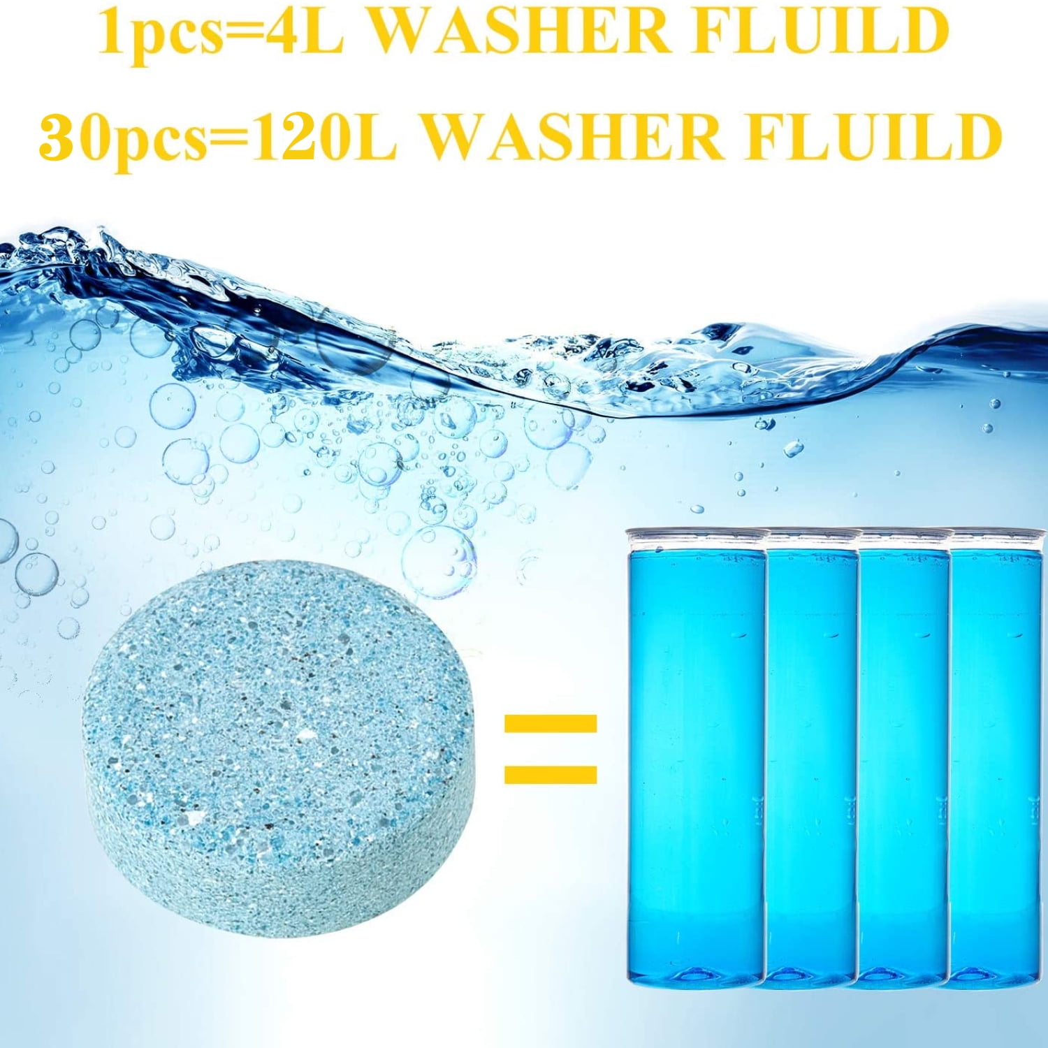 Car Wiper Glass Concentrated Washer Tablets