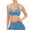 Blue, variant on Kaemgyyd Women's Cami Bras Support High Impact U Neck Padded Yoga Bras Seamless Spaghetti Straps Everyday Basic Sleeping Bra