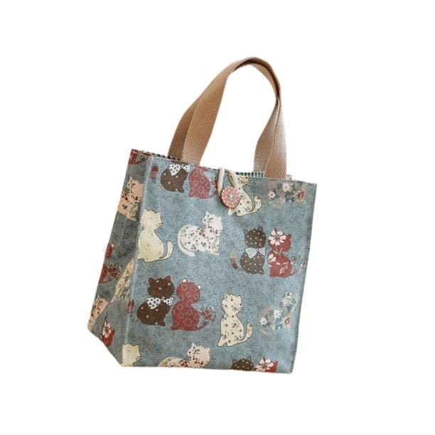 Bolsa de lona Yuyangstore ligera y bonita para almuerzo 20 cm x 10 cm x 20 cm
