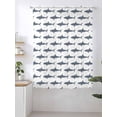 thumbnail image 2 of Sheer Curtains 63 Inch Length, Blue Grey Sharks Semi Sheer Curtains Light Filtering Window Treatment, Modern Coastal Ocean Animals Privacy Voile Drapes for Living Room Bedroom 52x63 Inch, 2 of 7