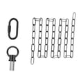 thumbnail image 2 of Cadena de lámparas de lámpara industrial, kit de lámpara industrial, 10 pies, ajustable de la cadena de extensión fácil de usar para la lámpara para, 2 of 8