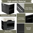 thumbnail image 6 of 21.8" Bathroom Vanity with Sink Combo, Wall Mounted Floating Bathroom Cabinet with 1 Soft-Close Drawer, Toilet Paper Holder and Adjustable Shelf, Black, 6 of 9