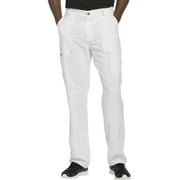 Cherokee Infinity Men Medical Scrubs Pant Fly Front Plus Size CK200A, 4XL, White