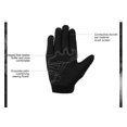 thumbnail image 2 of Guantes de motocicleta para hombres y mujeres con pantalla táctil, guantes de moto de cross con protección de fibra de carbono, modelo de nudillos duros (negro, XXL), 2 of 3