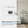 thumbnail image 3 of Universal Thermostat Lock Box with Key Clear Acrylic Thermostat Cover Guard with Lock Easy to Install for Home Office School Restaurant 4.7 x 7.3 x 2.2 Inches, 3 of 8