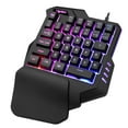 thumbnail image 1 of HXSJ G92 Teclado de una mano 35 teclas Membrana de una sola mano Mini teclado para juegos de 35 teclas, 1 of 8