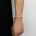 thumbnail image 3 of 6MM 14K Yellow Gold  Chain Bracelet For Women Men Gold Color Twisted Rope Chain Bangle Fashion Never Fade Waterproof Jewelry, 3 of 7