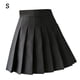 thumbnail image 1 of Falda plisada Mini uniforme de colegiala de tenis de cintura alta con pantalones cortos, negro, S Vogacara AP001094-06, 1 of 7