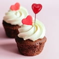 thumbnail image 2 of 50pcs Heart Shape Red Foams Cake Inserts Cake Picks Cake Decor for Valentine's Day, 2 of 7