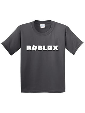 Gray Boys Tops T Shirts Walmart Com - product image new way 923 youth t shirt roblox logo game accent xl heliconia