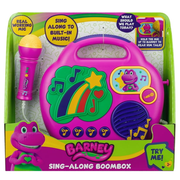 Barney Sing Along Boombox with Microphone for Preschool