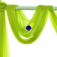 thumbnail image 3 of MDS pack of 1 panels (30" width x 20Ft Long) Wedding Arch Draping Fabric sheer Chiffon Fabric Drapery for Wedding Ceremony - Parrot green, 3 of 7