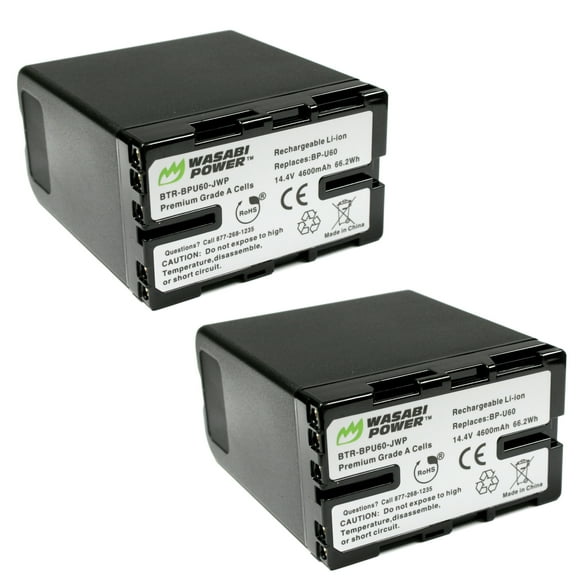 Wasabi Power Battery for Sony BP-U60 (2-Pack)