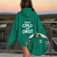 thumbnail image 2 of Girls Print Hoodie Long Sleeve Fleece Casual Pullover Top For Kids, 2 of 4