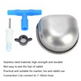 thumbnail image 4 of Herwey Farm Accessories,10 Sets Stainless Steel Rabbit Drinker Drinking Water Bowl Feeding Accessories for Marten Fox,Rabbit Drinking Bowl, 4 of 7