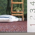 thumbnail image 6 of SAFAVIEH Courtyard Wayra Solid Indoor/Outdoor Area Rug, Red/Red, 5'5" x 7'7", 6 of 15