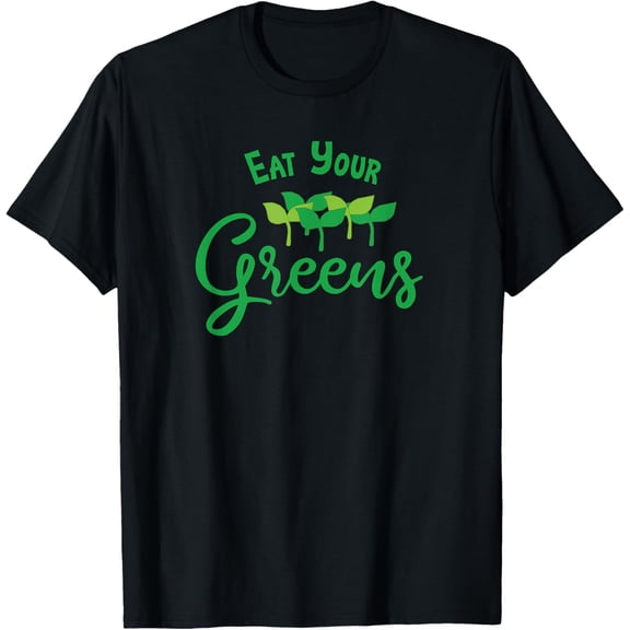 Playful Comfort Tee - Eat Your Greens Microgreen Farmer Gardener Micro Grower T-Shirt