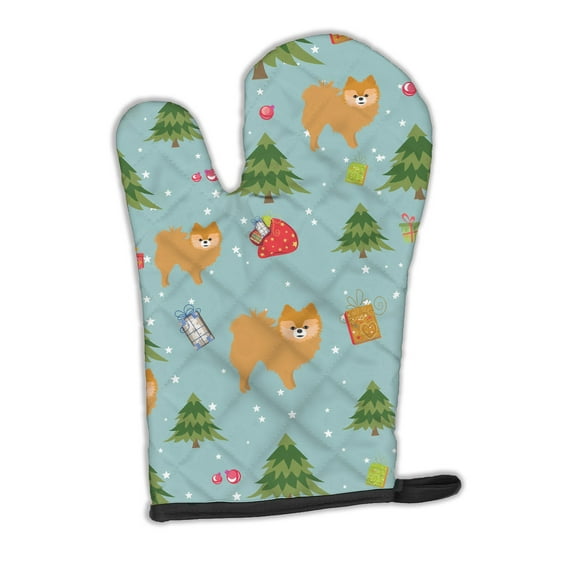 Christmas Red Pomeranian Oven Mitt