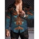 thumbnail image 1 of Camisa bohemia Y2K para hombre camisas con estampado 3D a la moda camisa informal de manga larga de gran tamaño ropa ajustada tops, 1 of 6