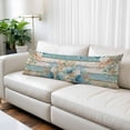 thumbnail image 2 of Teal Brown Beach Coastal Body Pillow Covers 20"x54", Summer Nautical Coral Shell Botanical Vintage Soft Brushed Microfiber Breathable Throw Pillow Covers, Pillowcase with Zipper for Couch Sofa, 2 of 9