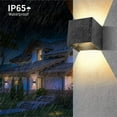 thumbnail image 3 of 12W Appliques Murales Modernes LED 2 Pièces Appliques Murales 3000K Blanc Chaud LED avec Angle de Faisceau Réglable IP65 Imperméable à l'Eau 1000lm, 3 of 4