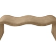 thumbnail image 6 of Pemberly Row Contemporary Soft Tan Vegan Leather Bench - 56.5"W x 18"D x 19"H, 6 of 11