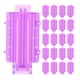 thumbnail image 1 of 45 piezas de pinzas para el cabello rizado, rizador de pelo ondulado, rizador de pelo, herramienta de peluquería para salón (púrpura y rosa), 1 of 5